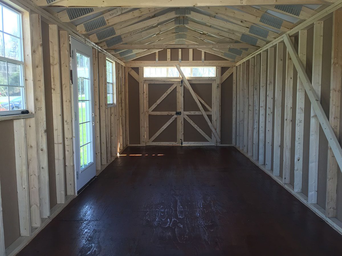Inside Shed Build Views