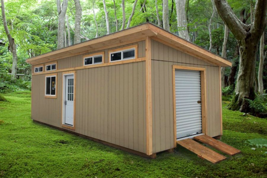 12×32 Custom Lean Roof Cottage and Storage