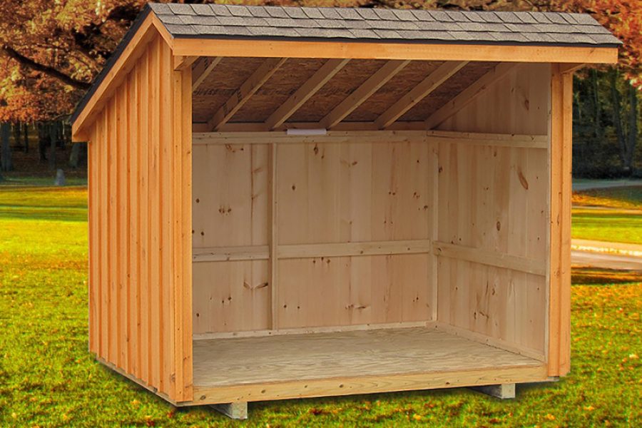 Firewood Open Storage Shed
