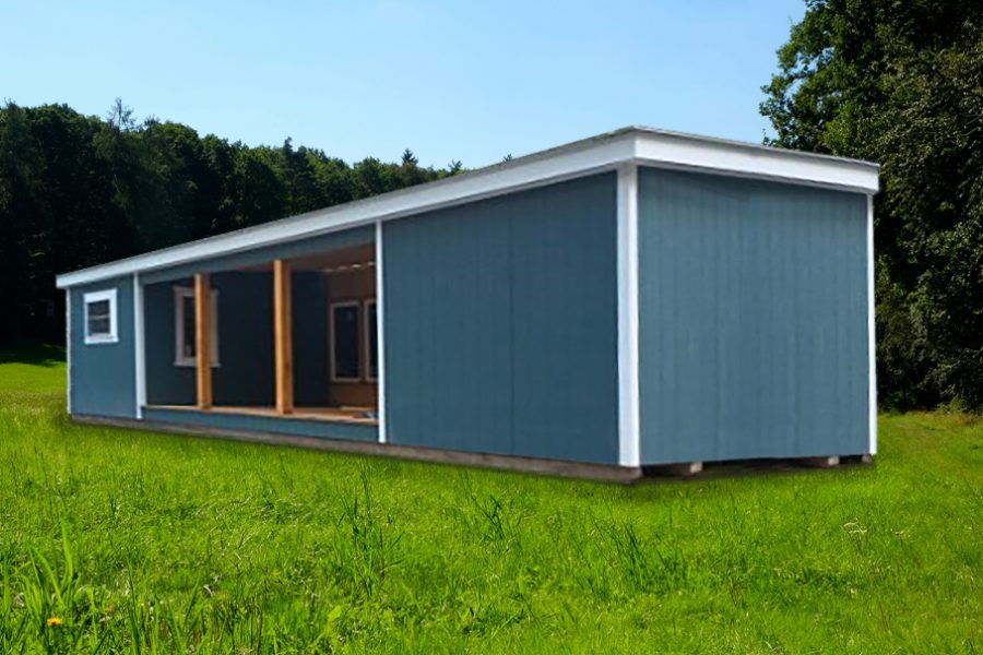 24×40 LP Smartside Custom Cottage With Center Porch