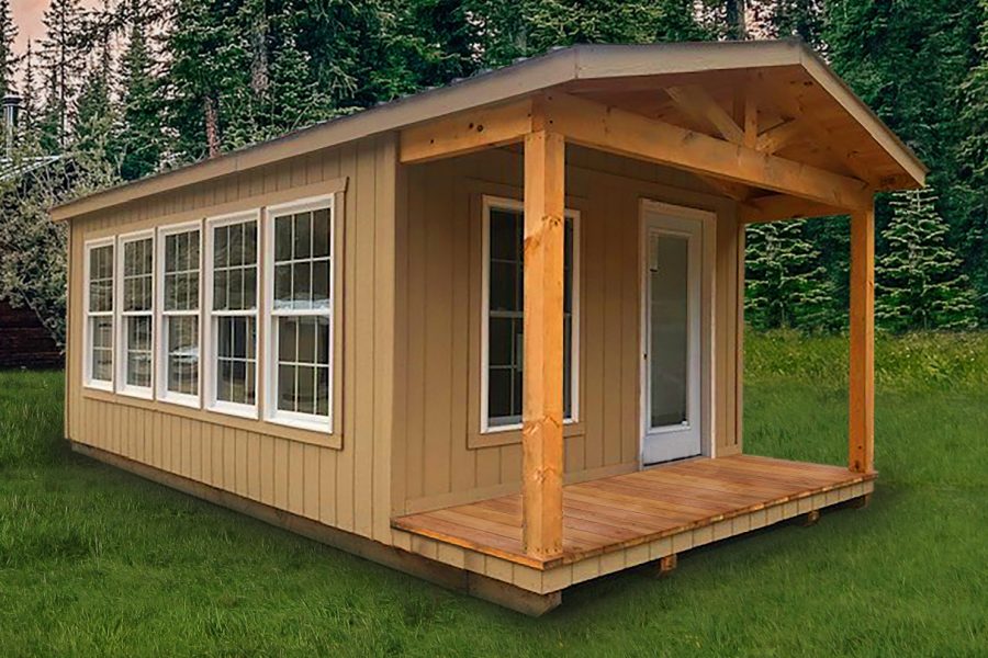 LP Smartside 12 x 24 with 8 foot porch