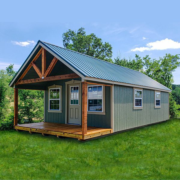 Portable Double Lofted Cabin  Shed Building For Rent To Own