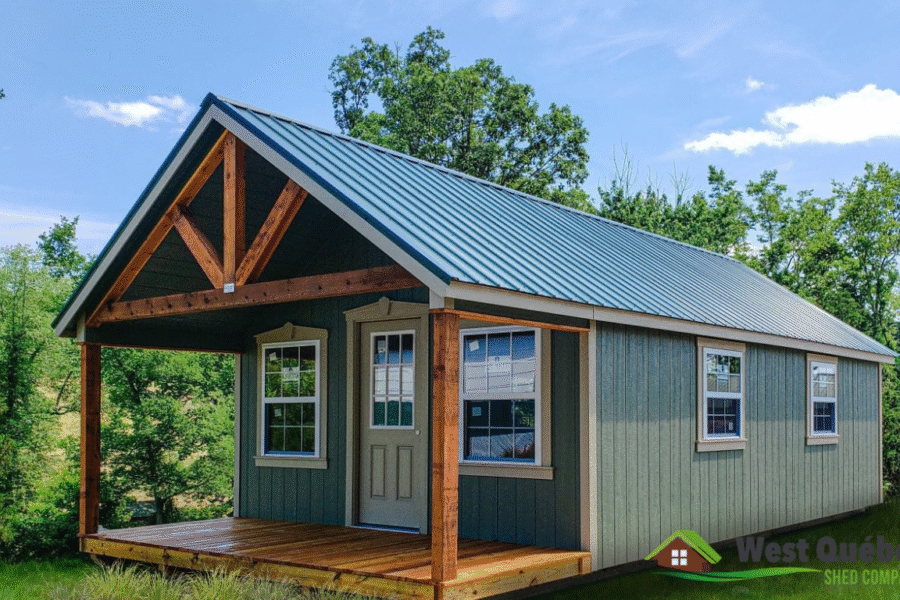 Cottage with Front Porch and Single Door