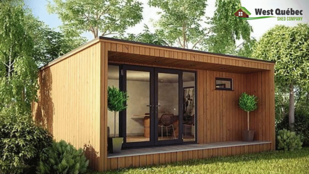 Cottage with Small Porch and Glass Double Doors