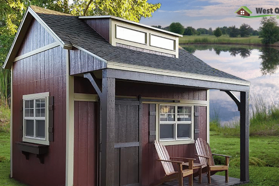 Bunkie with Barn Door and Porch