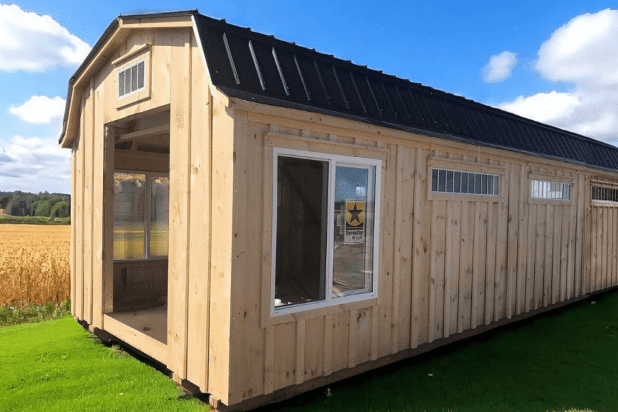 Barn Style Bunkie with Double Doors